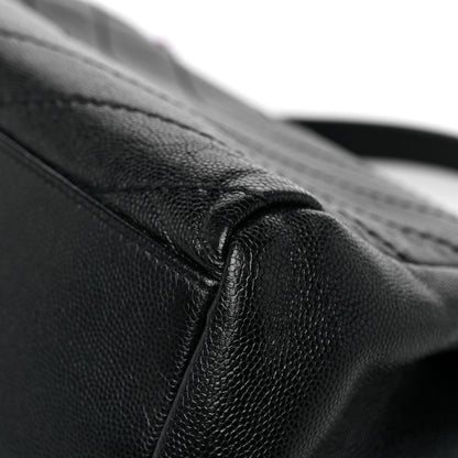 Saint Laurent Pebbled Lambskin Chevron Monogram Small Nolita Black 11 of 15