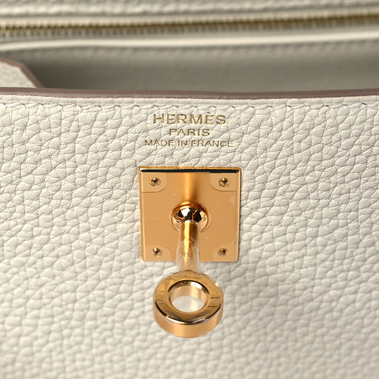 Hermes Togo Kelly Retourne 25 Mushroom 6 of 10