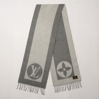 Louis Vuitton Lambswool Angora Cardiff Scarf Grey 3 of 5