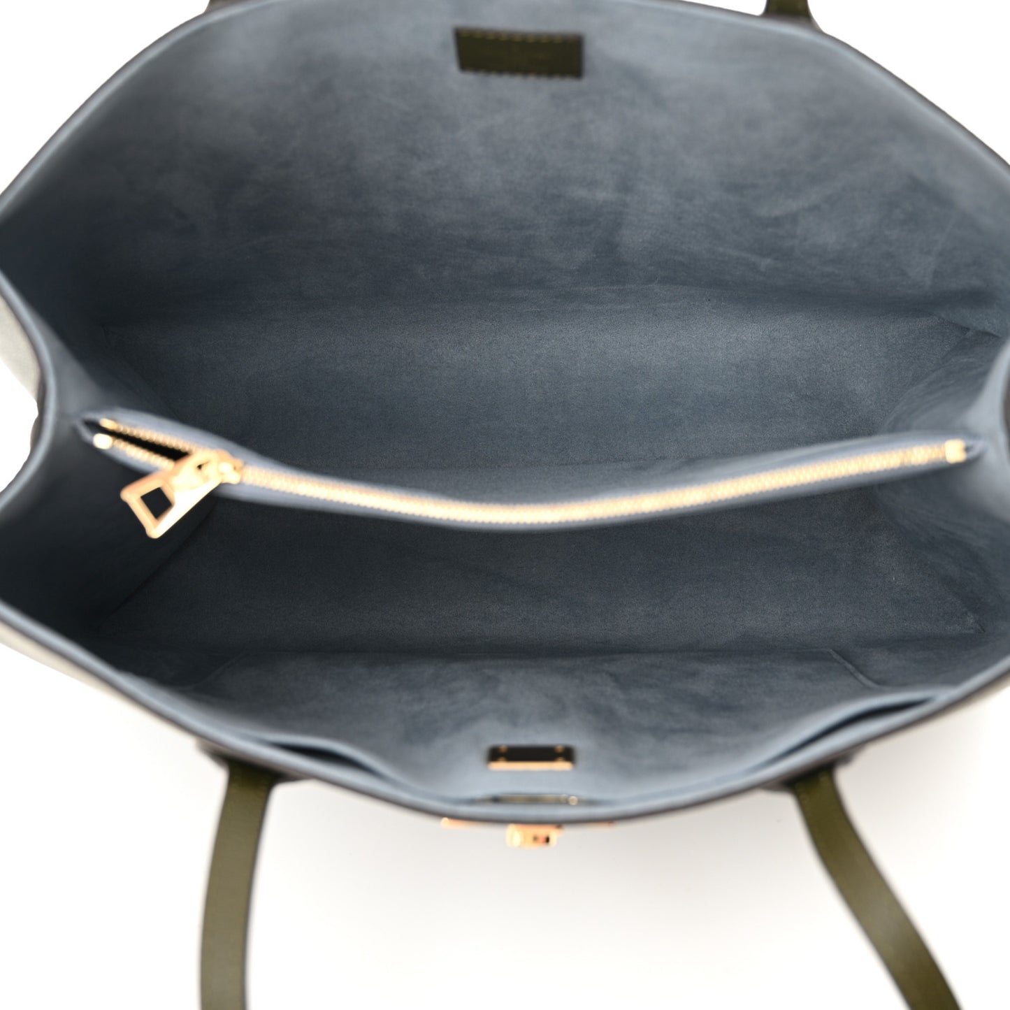 Grained Calfskin Lockme Shopper Kaki