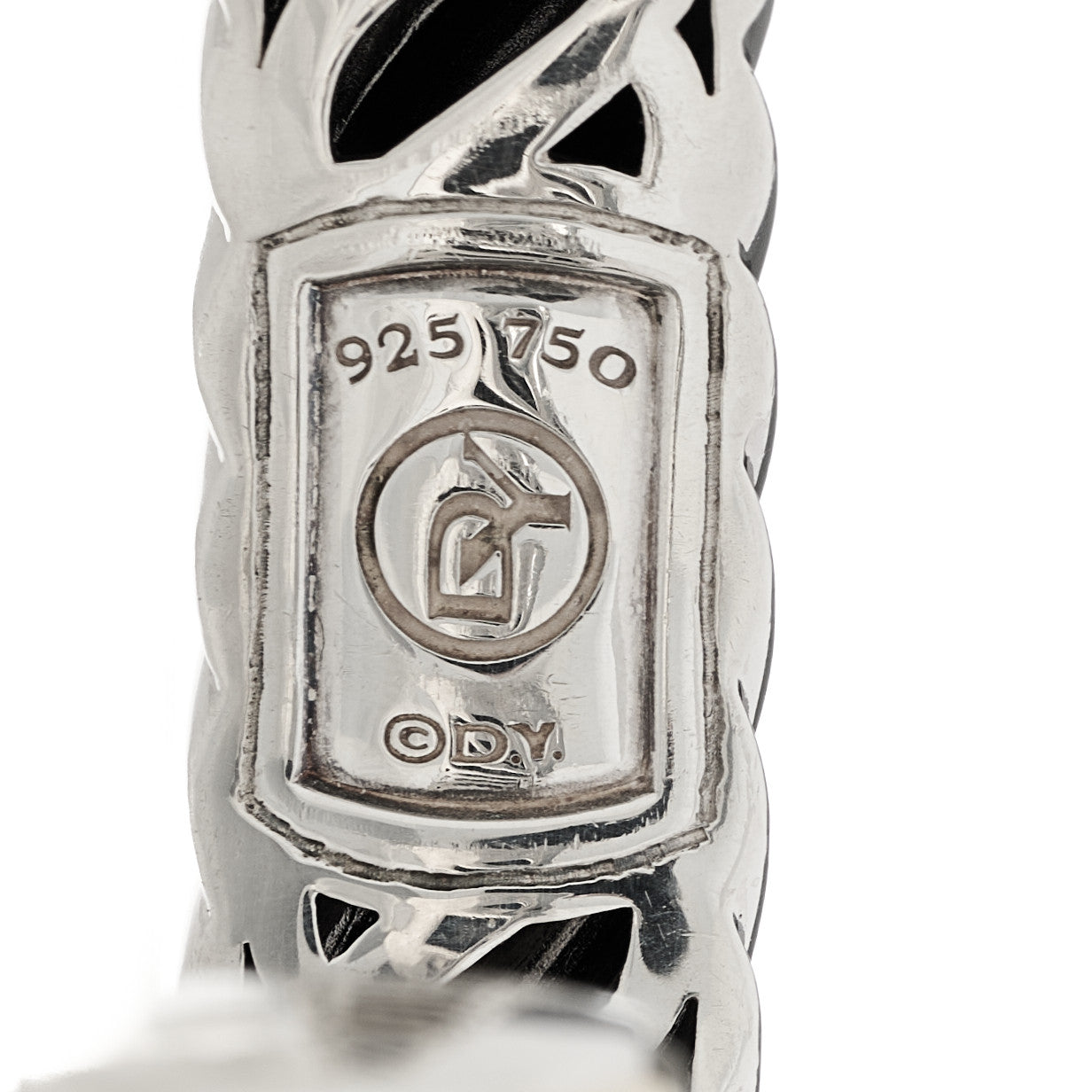 David Yurman Sterling Silver 18K Yellow Gold 15mm Waverly Bracelet 3 of 3