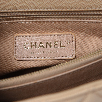 Chanel Caviar Quilted Small Coco Handle Flap Beige 6 of 11