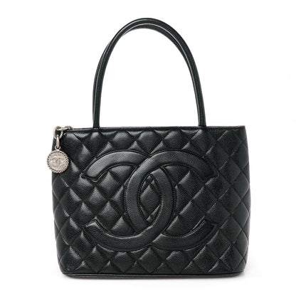 Chanel Caviar Quilted Medallion Tote Black 1 of 11