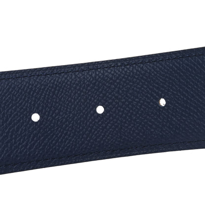 Hermes Epsom Reversible 32mm Belt Strap 100 40 110/44 Orange Bleu Encre 3 of 5