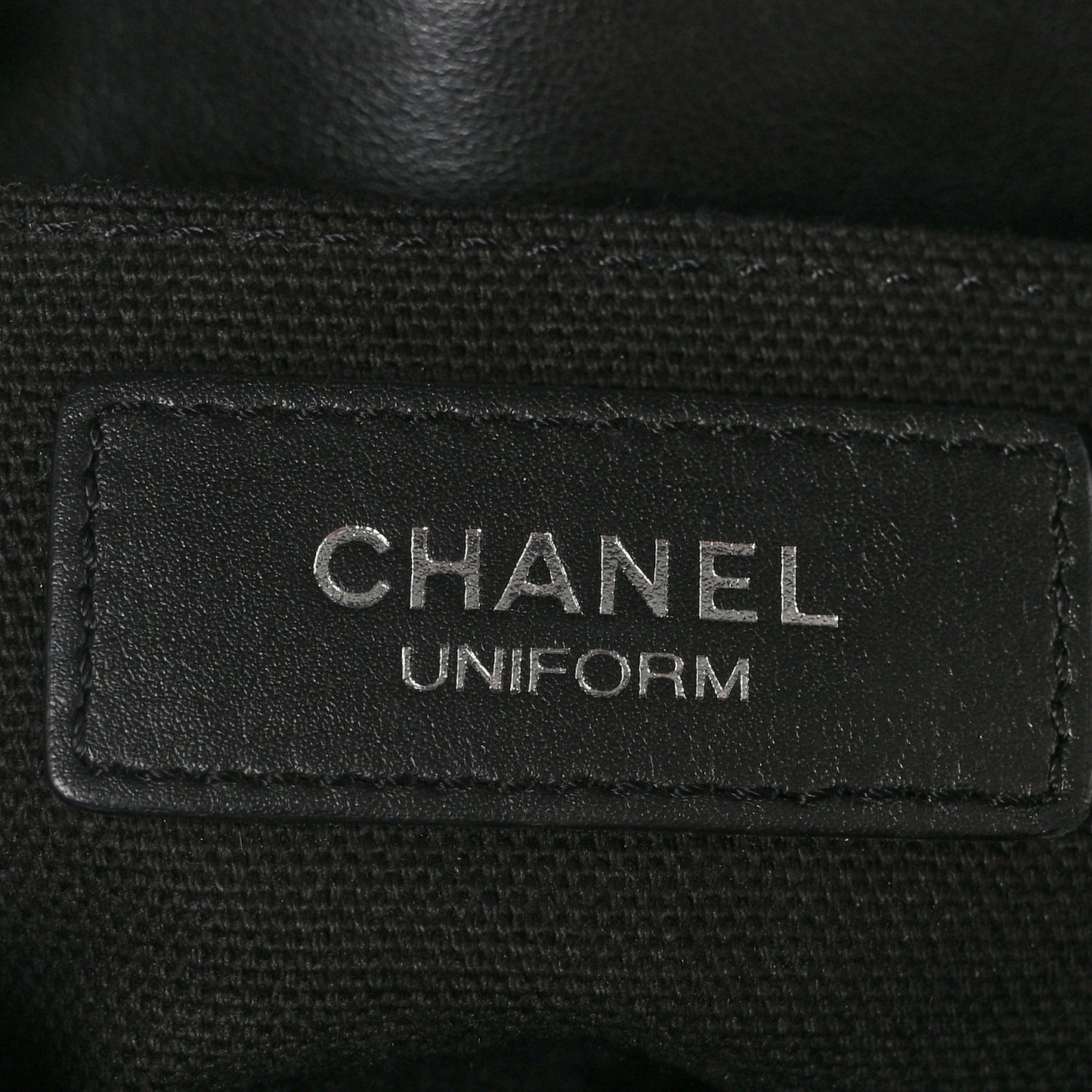Calfskin Quilted CC Uniform Flap Belt Bag Black