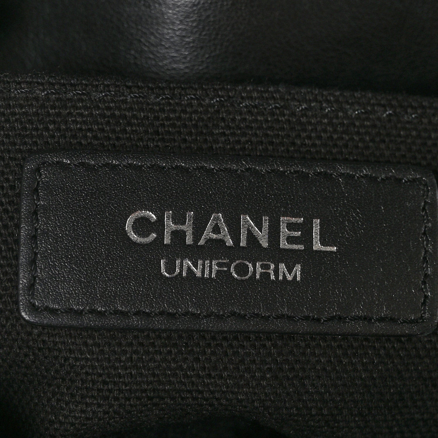 Chanel Calfskin Quilted CC Uniform Flap Belt Bag Black 6 of 10