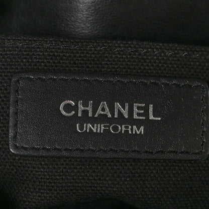 Chanel Calfskin Quilted CC Uniform Flap Belt Bag Black 6 of 10