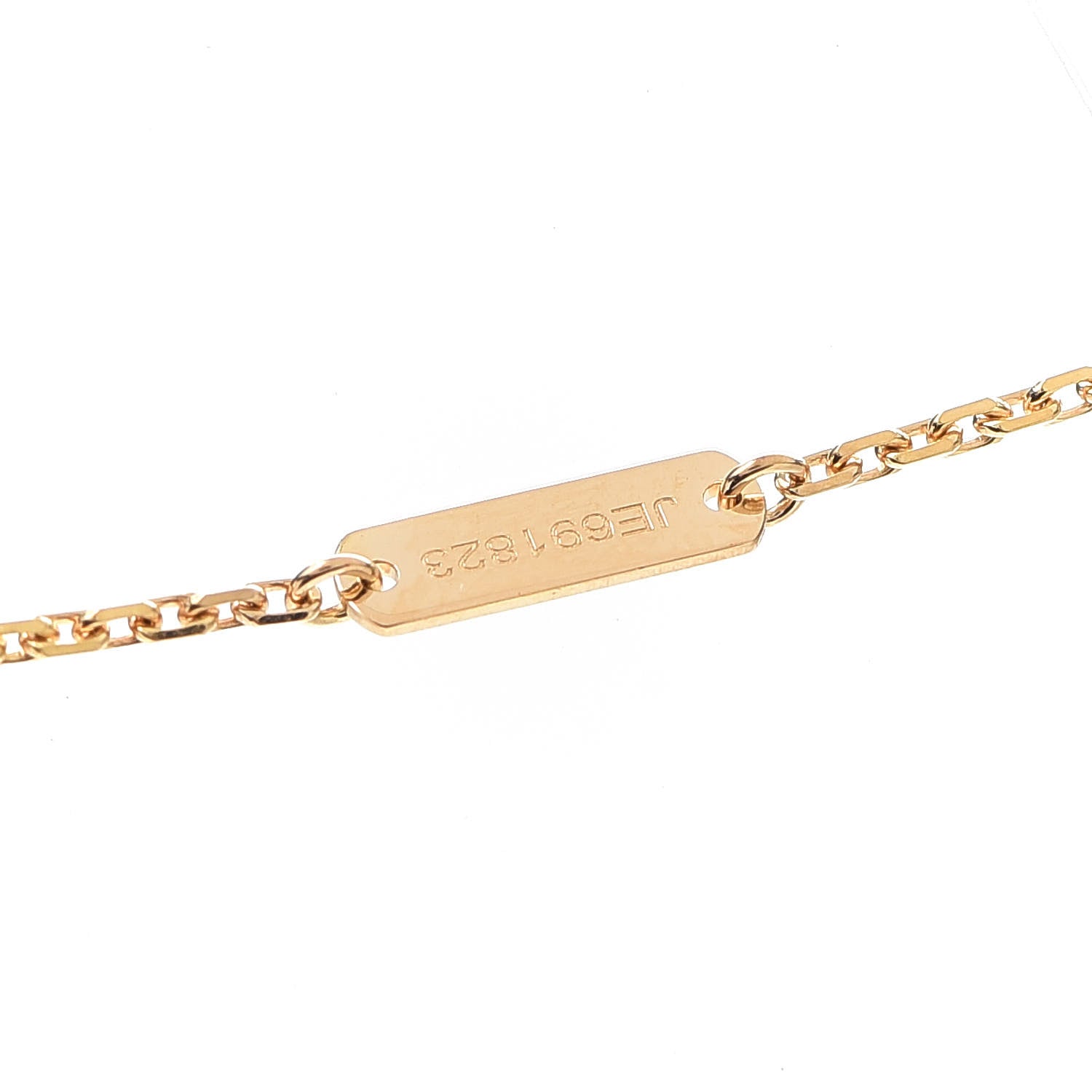 Van Cleef & Arpels 18K Yellow Gold Black Onyx Vintage Alhambra Pendant Necklace 5 of 6