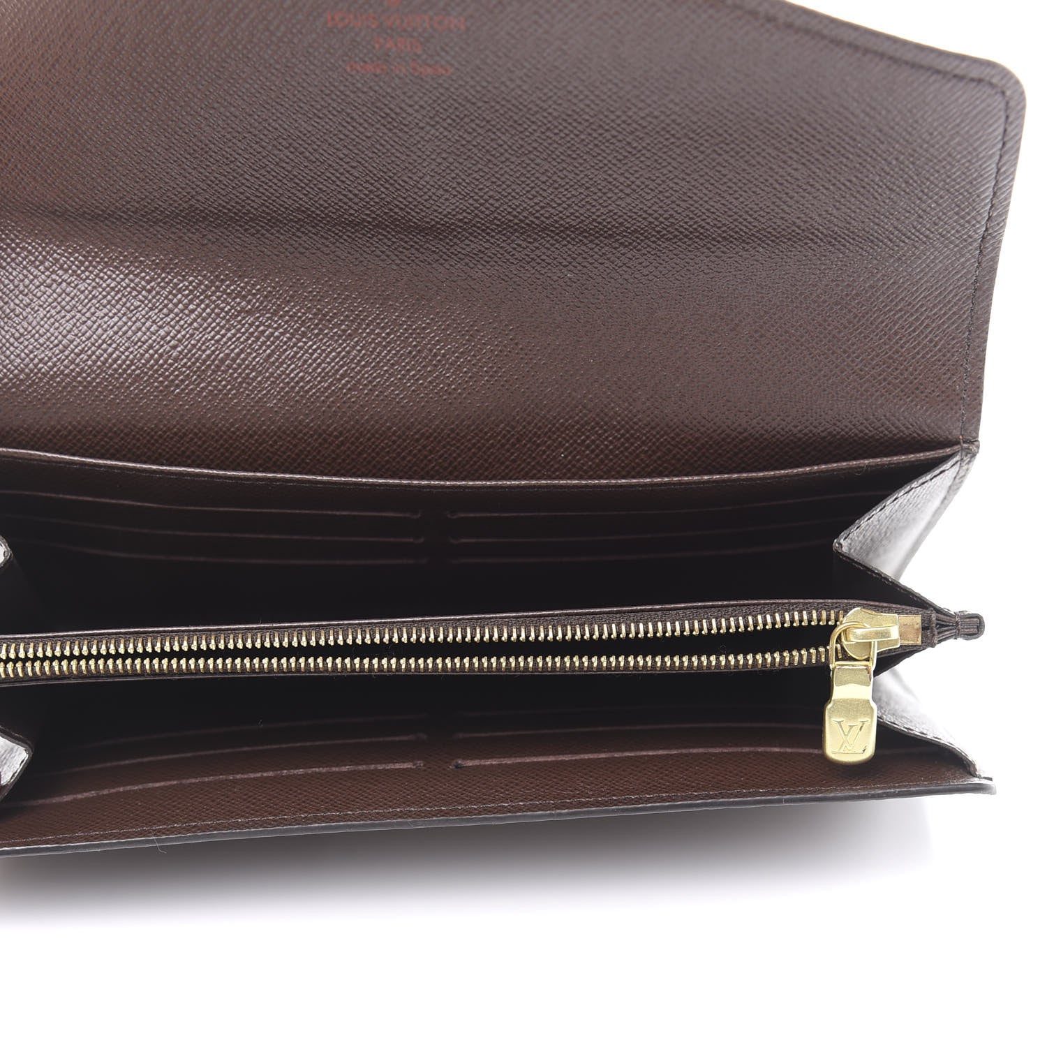 Louis Vuitton Damier Ebene Sarah Wallet NM 5 of 9