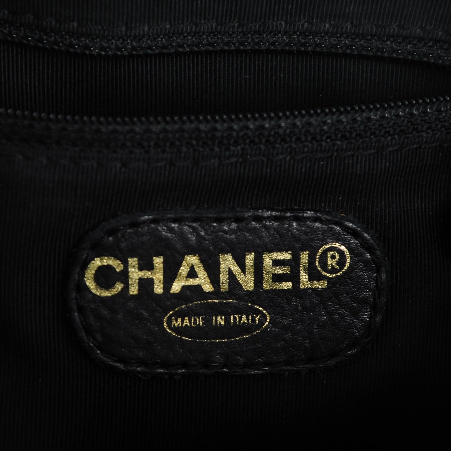 Lambskin Chain CC Small Tote Black
