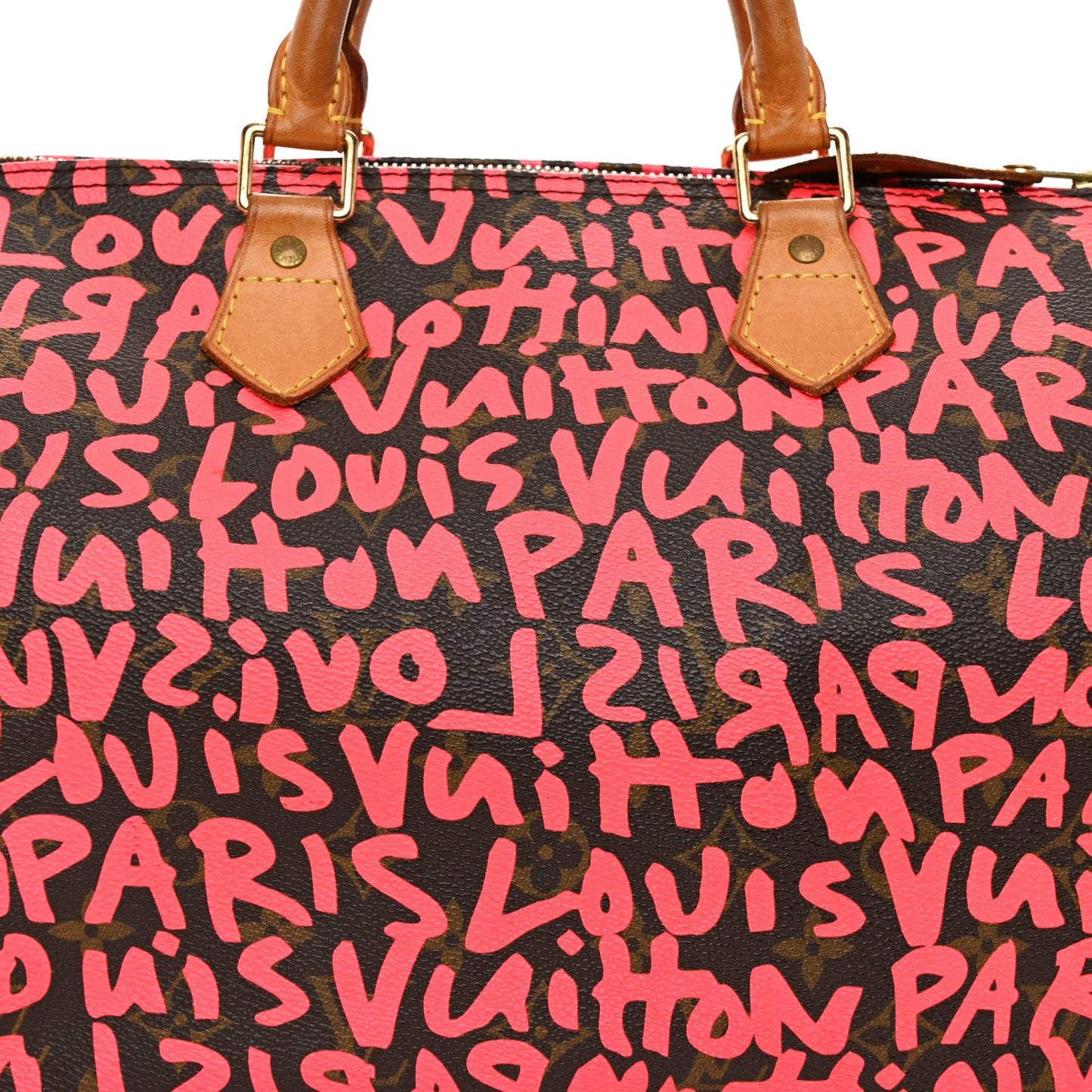 Monogram Graffiti Speedy 30 Fuchsia