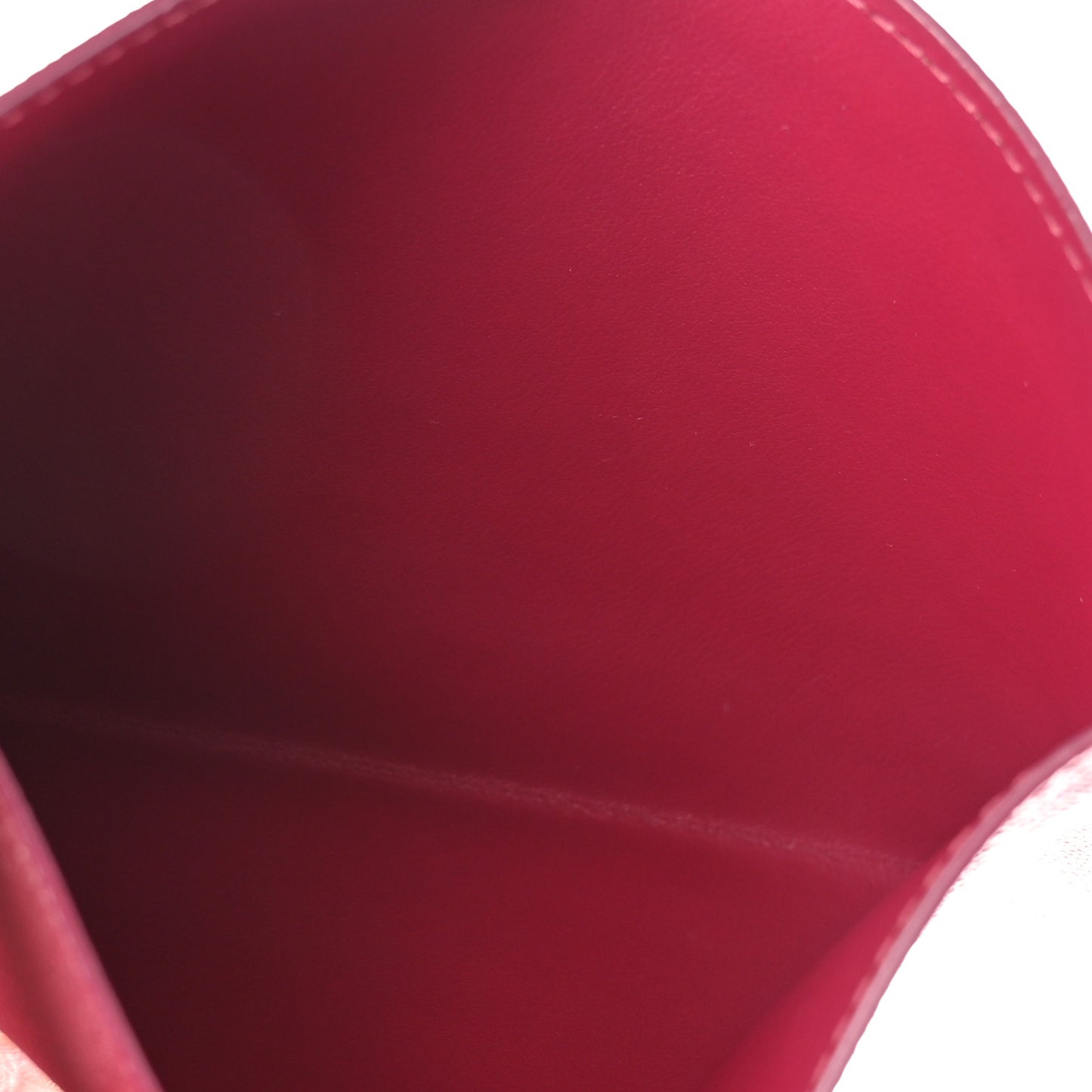 Calfskin Felicie Card Holder Insert Fuchsia