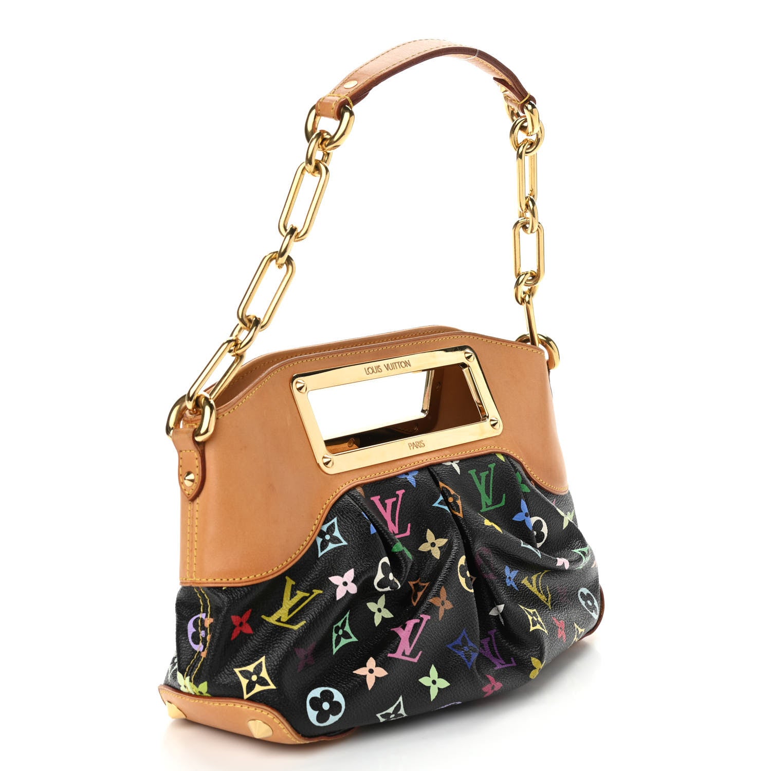 Louis Vuitton Monogram Multicolor Judy PM Black 3 of 10