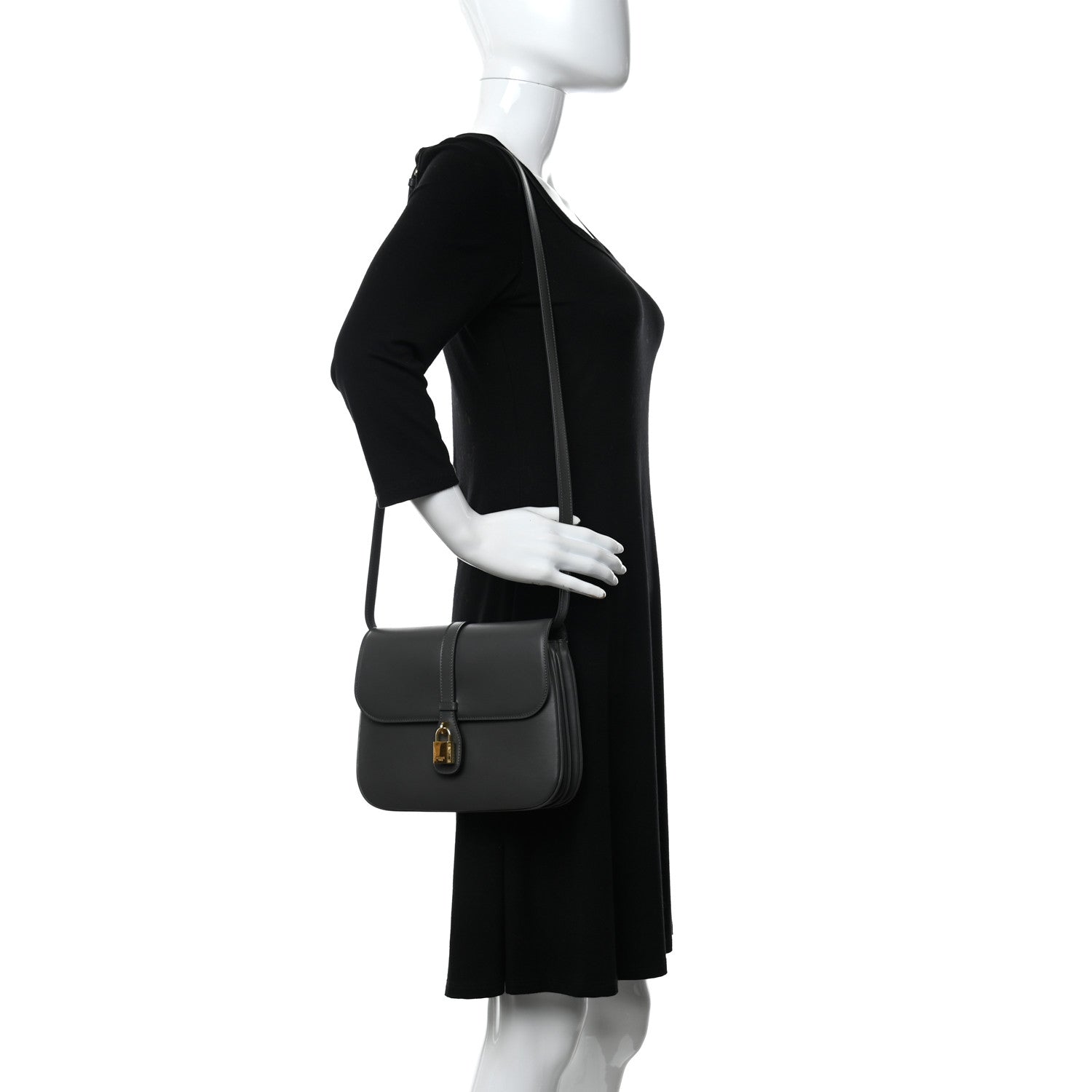 Celine Smooth Calfskin Medium Tabou Anthracite 2 of 13