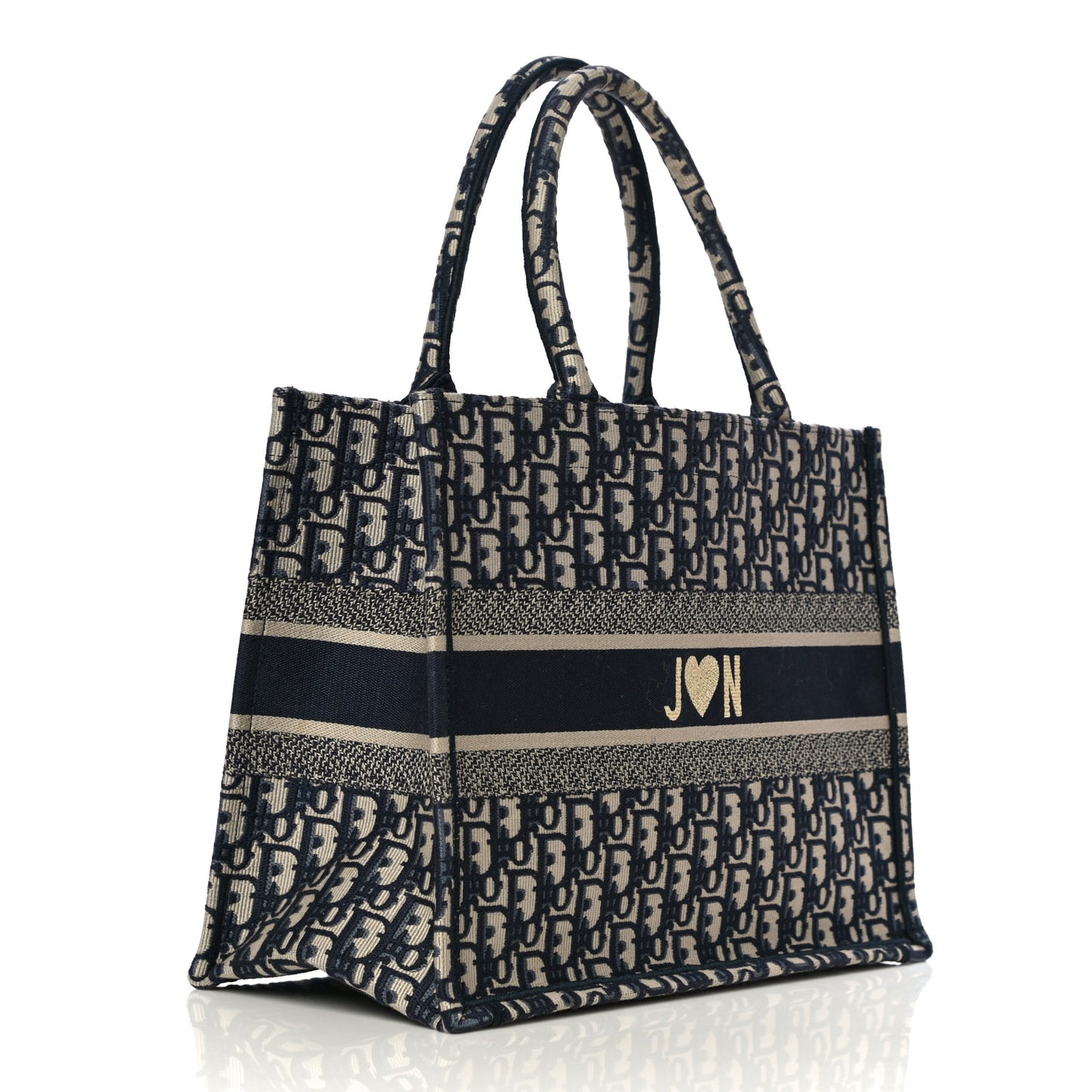 Oblique Medium Book Tote Blue Multicolor