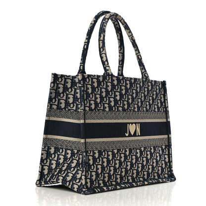 Christian Dior Oblique Medium Book Tote Blue Multicolor 3 of 12