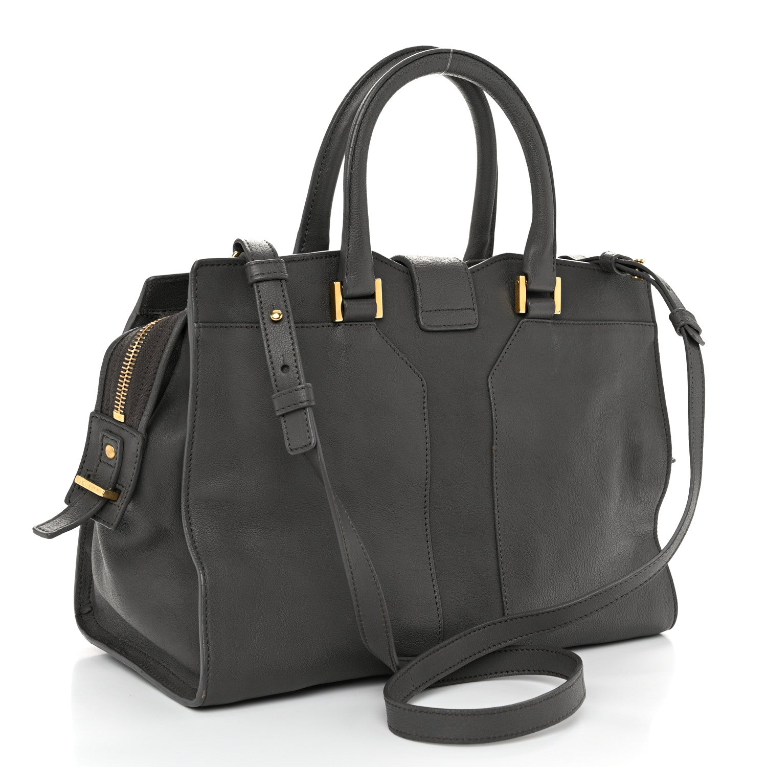 Saint Laurent Sheepskin Small Cabas Chyc Grey 3 of 12