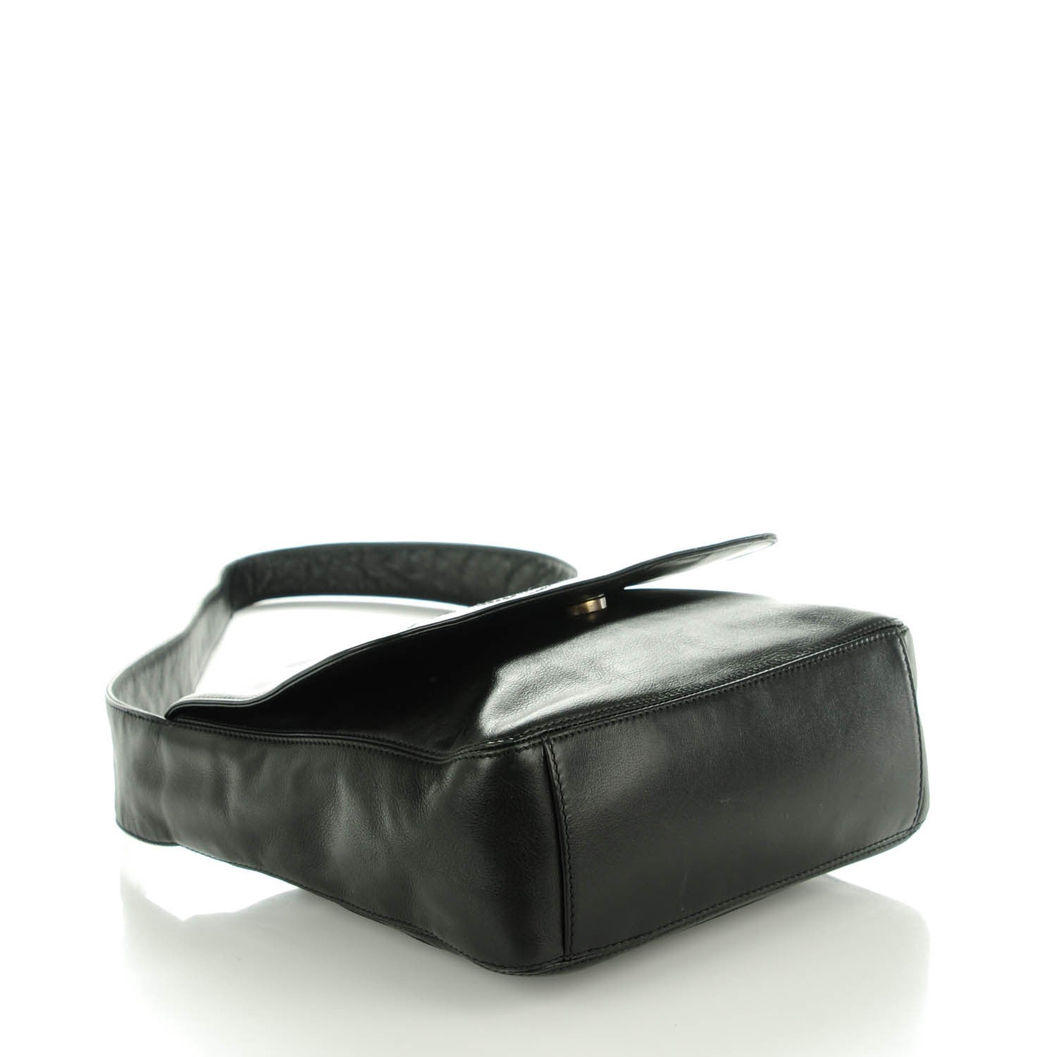 Chanel Lambskin CC Shoulder Flap Bag Black 4 of 7