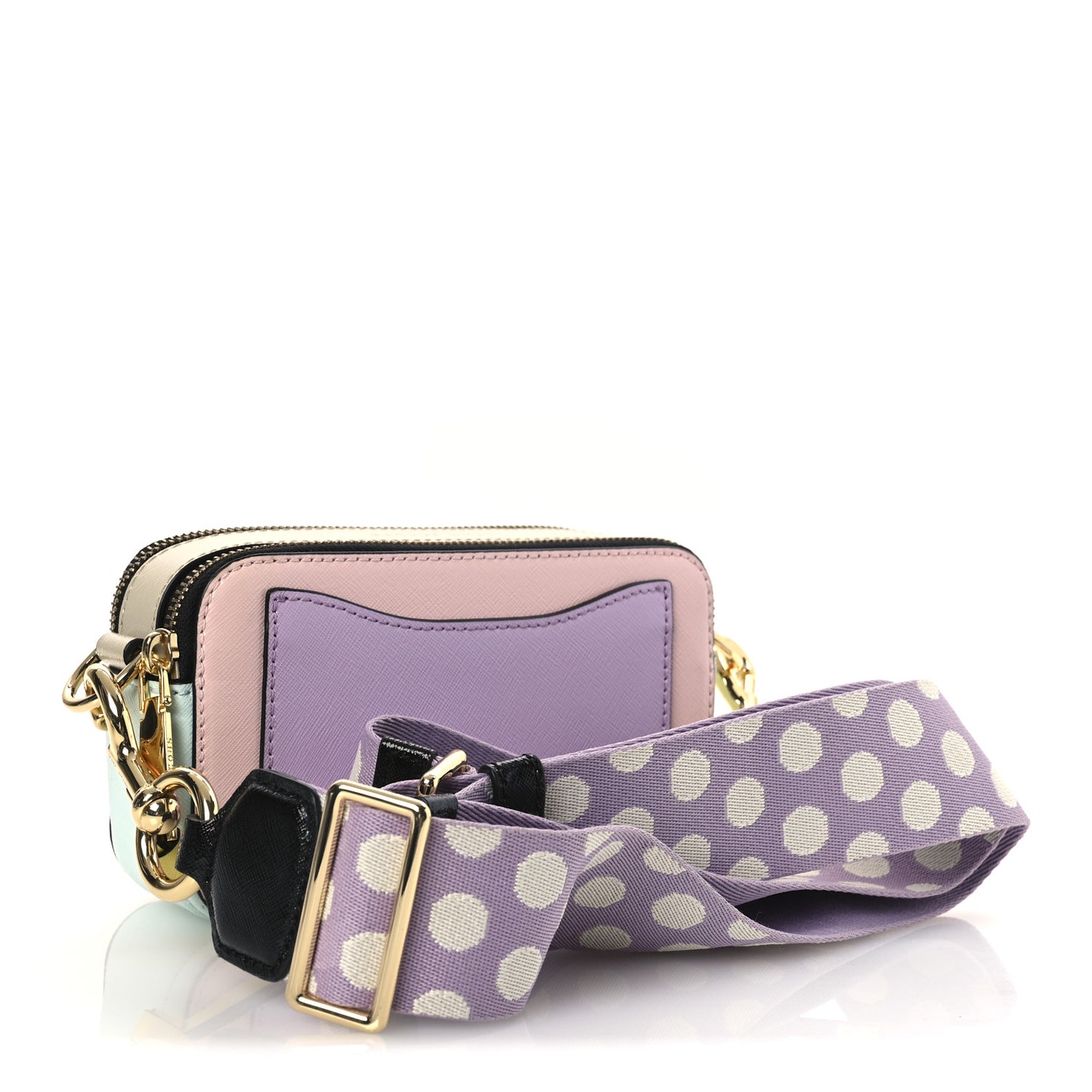 Saffiano Small Snapshot Camera Bag Blush Multicolor