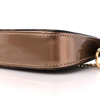 Louis Vuitton Metallic Vernis Mini Pochette Accessories Rose Gold 8 of 9