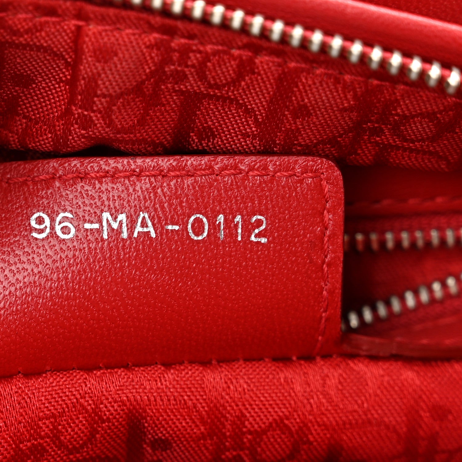 Christian Dior Lambskin Cannage Medium Lady Dior Red 7 of 10