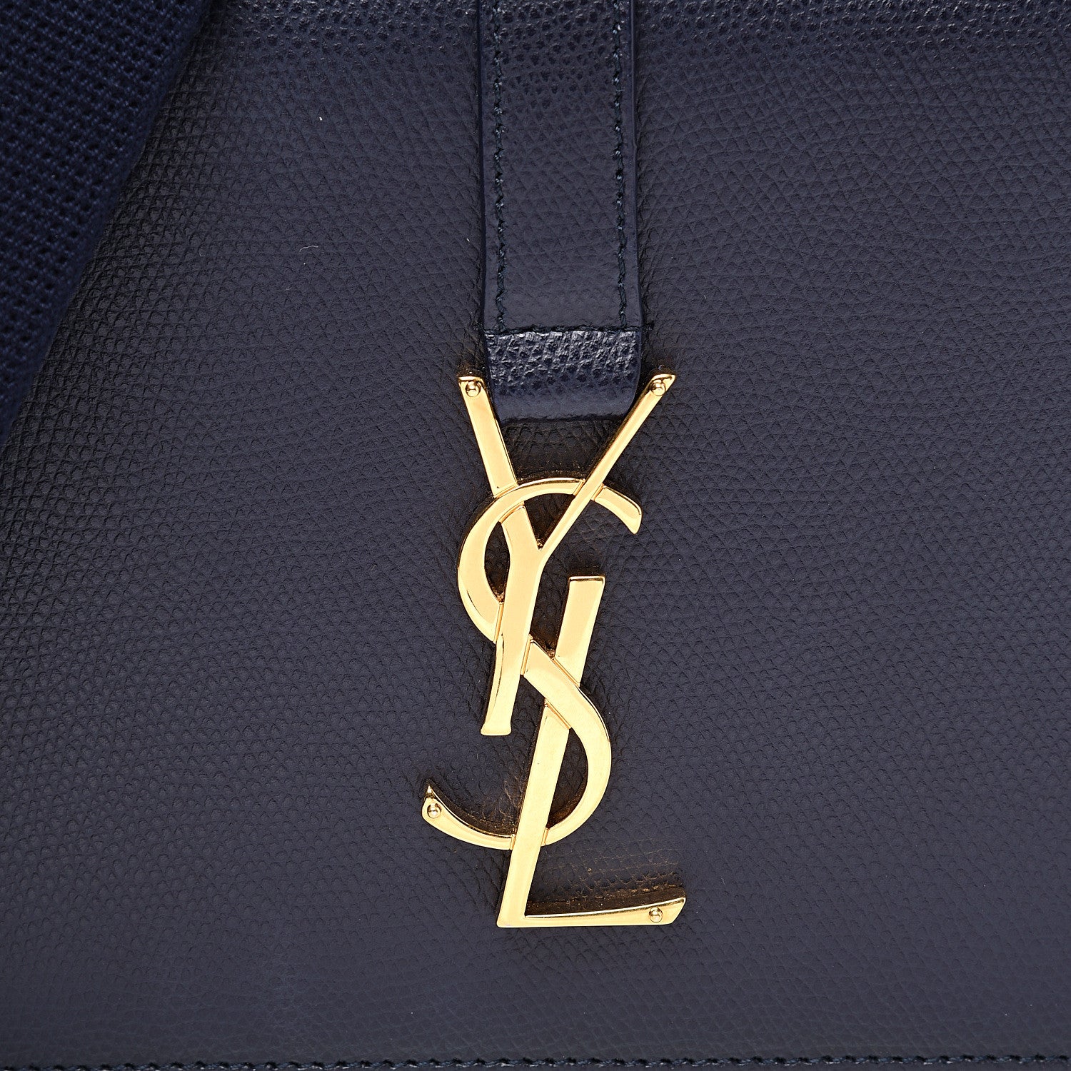 Saint Laurent Textured Calfskin Medium Classic Monogram Universite Bag Deep Marine 9 of 9