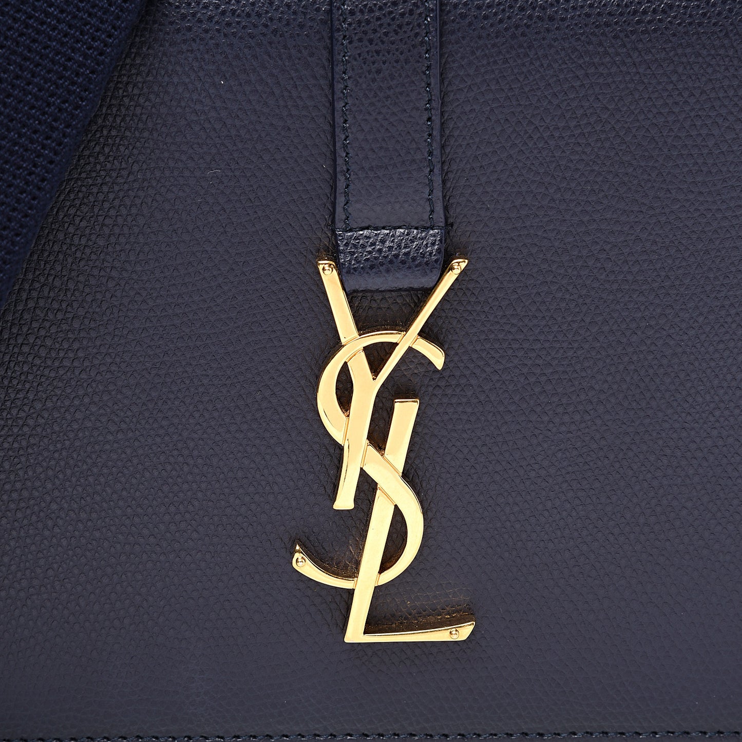 Textured Calfskin Medium Classic Monogram Universite Bag Deep Marine