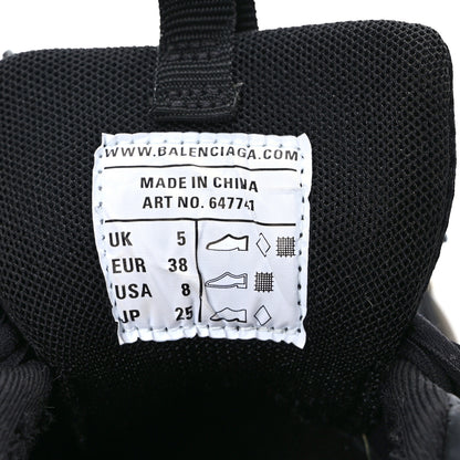 Balenciaga Rubber Mesh Fabric Clear Sole Womens Track Sneakers 38 Black 9 of 9