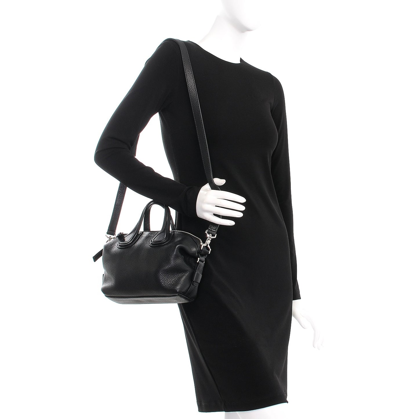 Waxed Calfskin Micro Nightingale Black