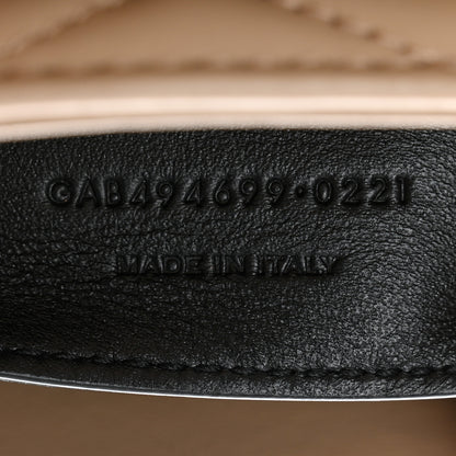 Saint Laurent Calfskin Y Quilted Monogram Small Loulou Chain Satchel Dark Beige 8 of 11