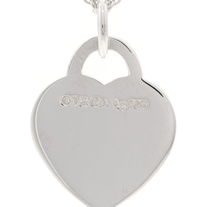 Tiffany Sterling Silver Small Return To Tiffany Heart Pendant Necklace 5 of 6