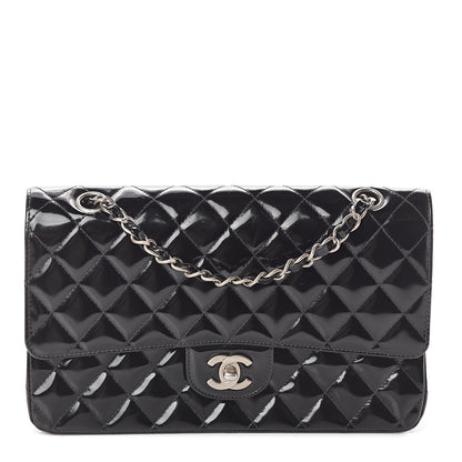 Chanel Patent Quilted Medium Double Flap Black 1 of 8