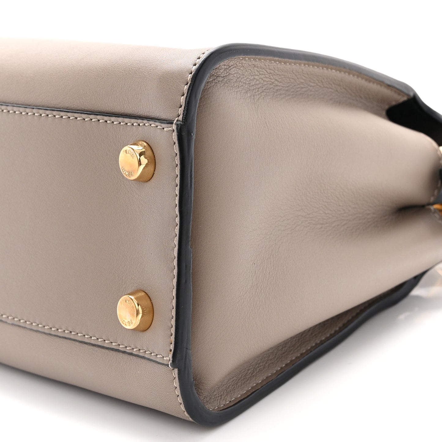 Vitello Tahiti Burro Medium Peekaboo Iconic Essentially Satchel Tortora Black