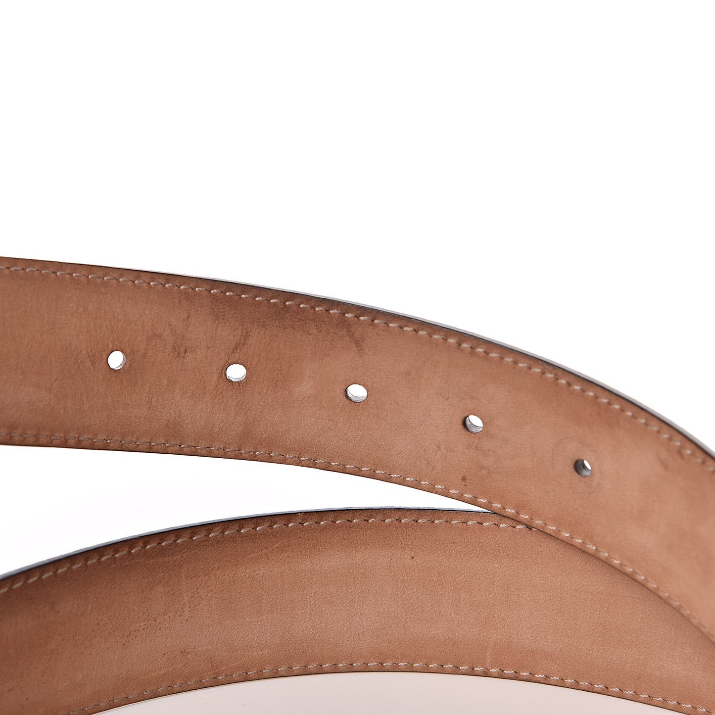 Moon Calfskin Interlocking G 37mm Belt 85 34 Tabasco