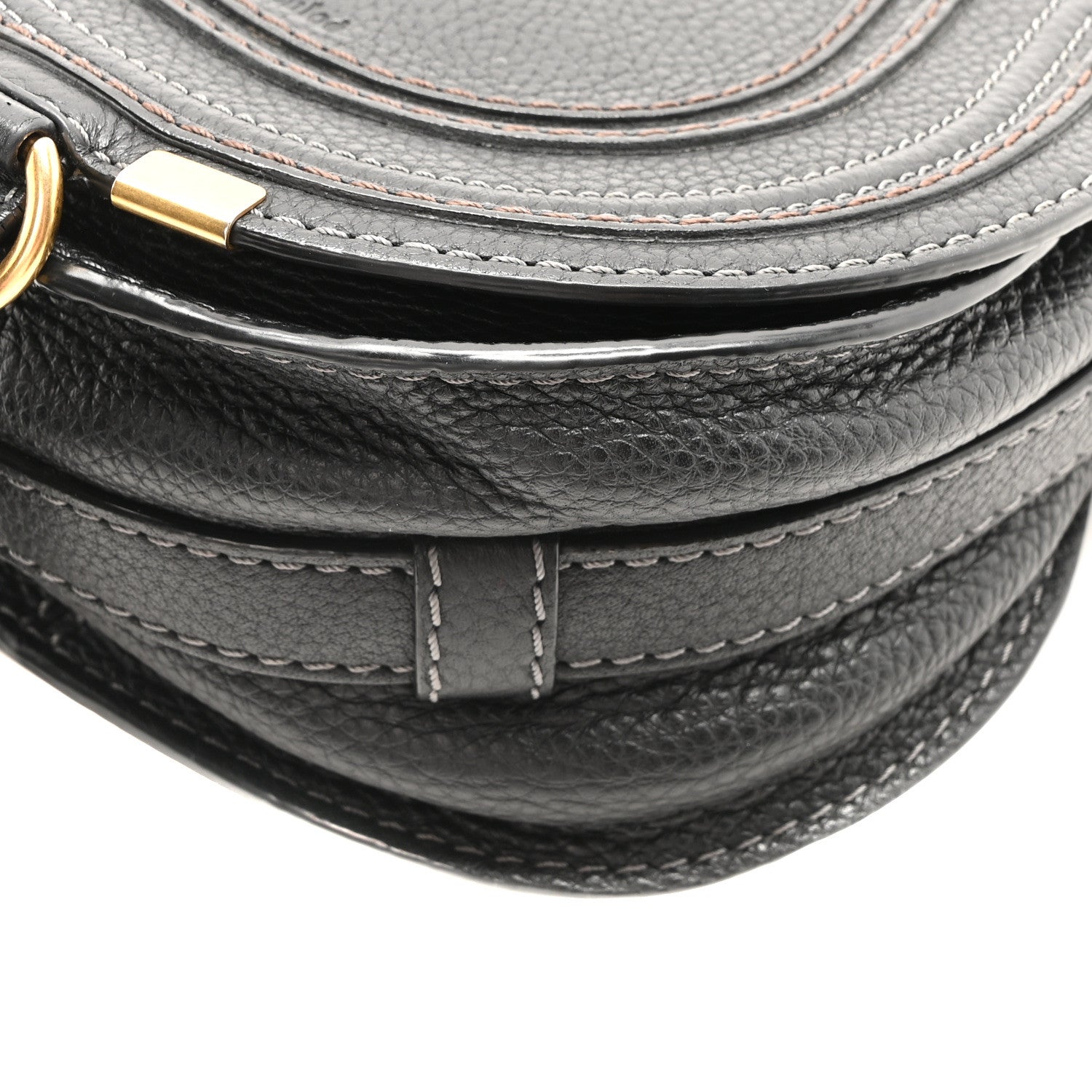 Chloe Calfskin Small Marcie Saddle Bag Black 9 of 9