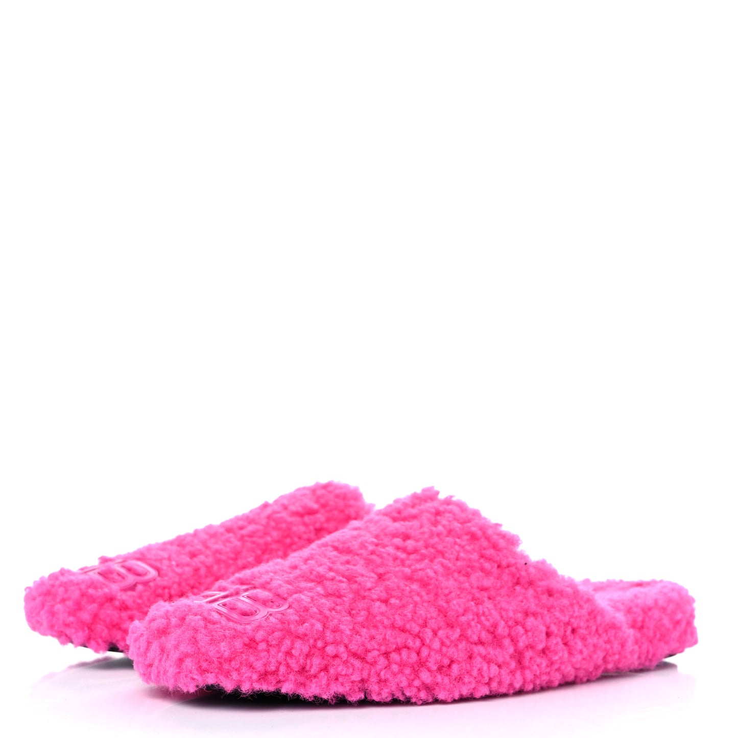 Faux Shearling Cosy BB Mules 37 Pink