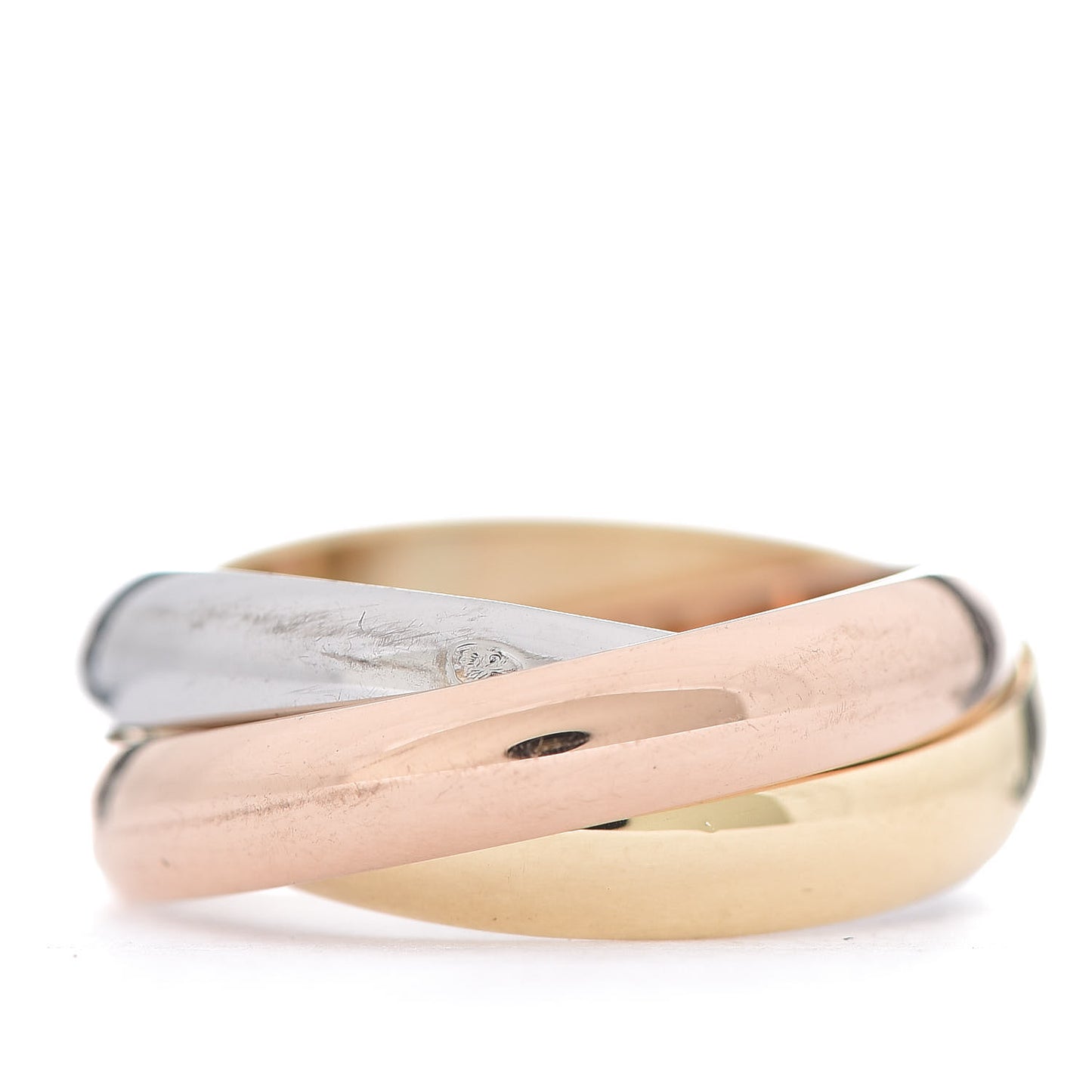 18K Pink Yellow White Gold Classic Les Must De Trinity Ring 51 5.75