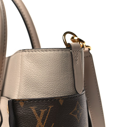 Louis Vuitton Calfskin Monogram On My Side MM Greige 10 of 11