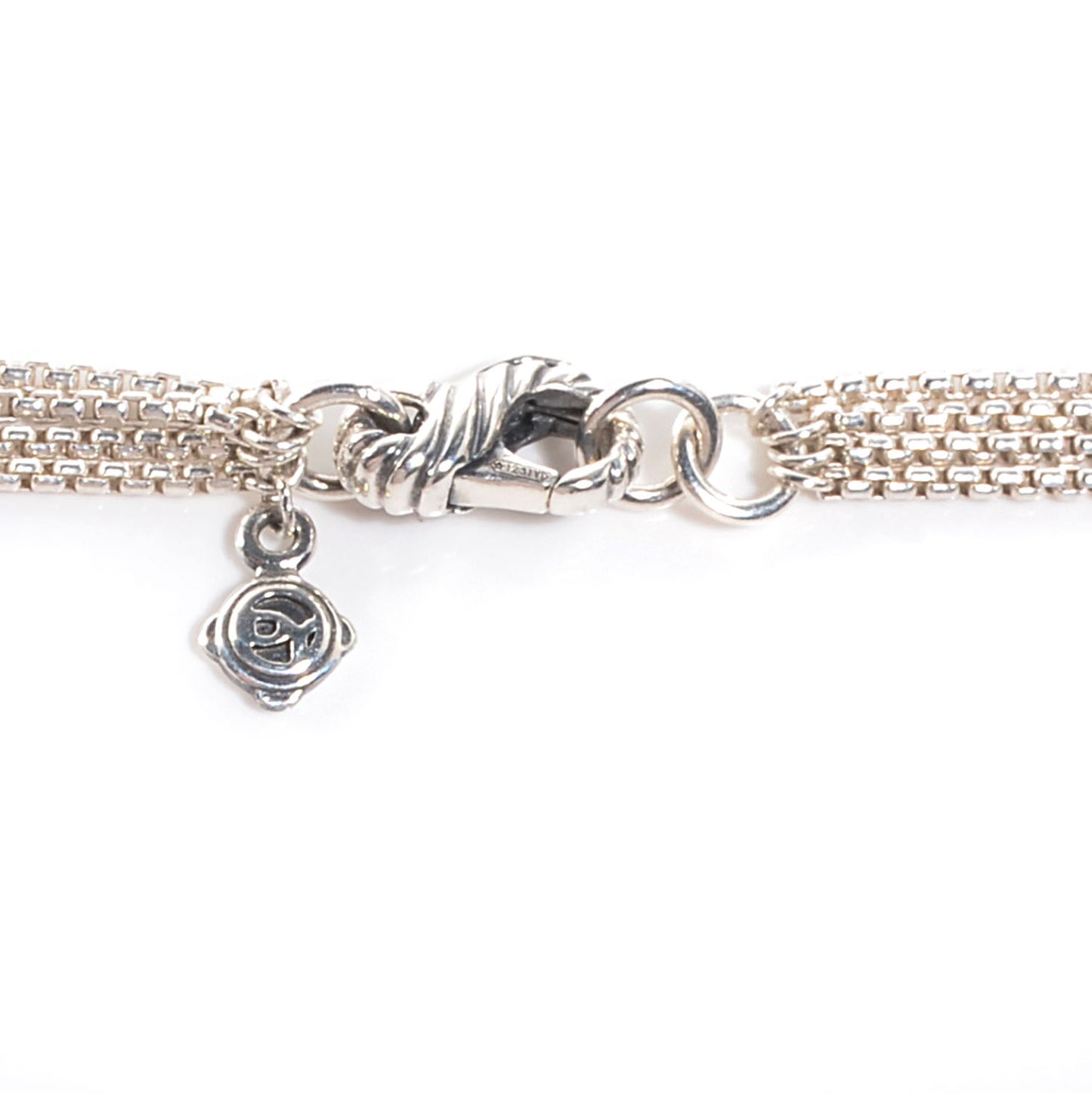 Sterling Silver Pave Diamond Freshwater Pearl 21mm Cerise Pendant Necklace