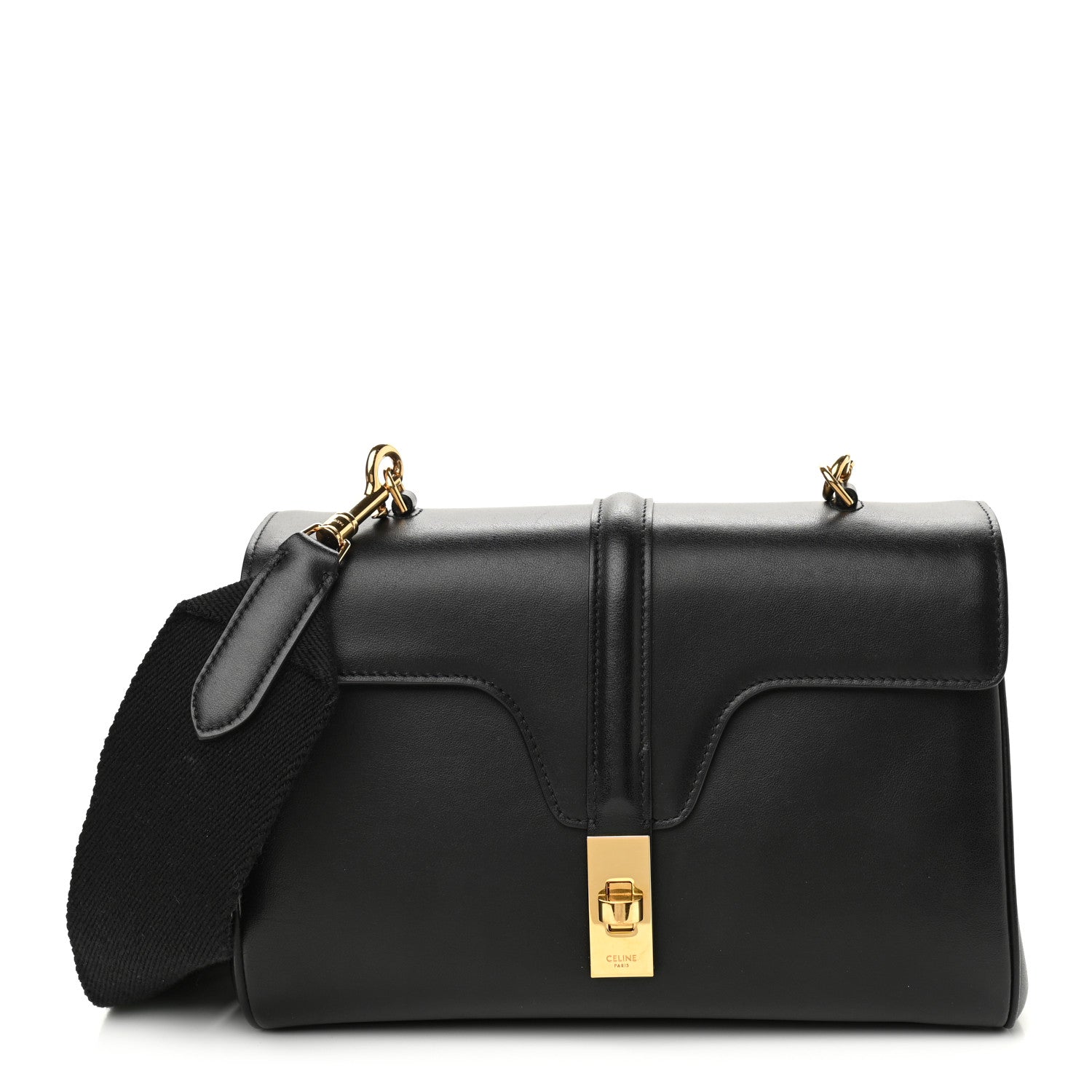 Celine Smooth Calfskin Teen 16 Crossbody Bag Black 1 of 9