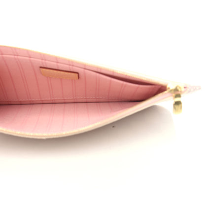 Louis Vuitton Damier Azur Neverfull MM GM Pochette Rose Ballerine 5 of 7