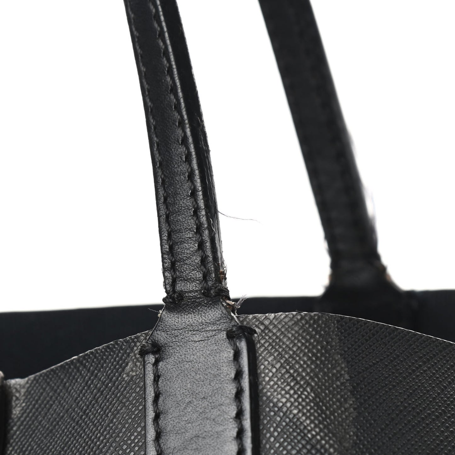 Textured Coated Canvas Favelas Large Antigona Tote Black