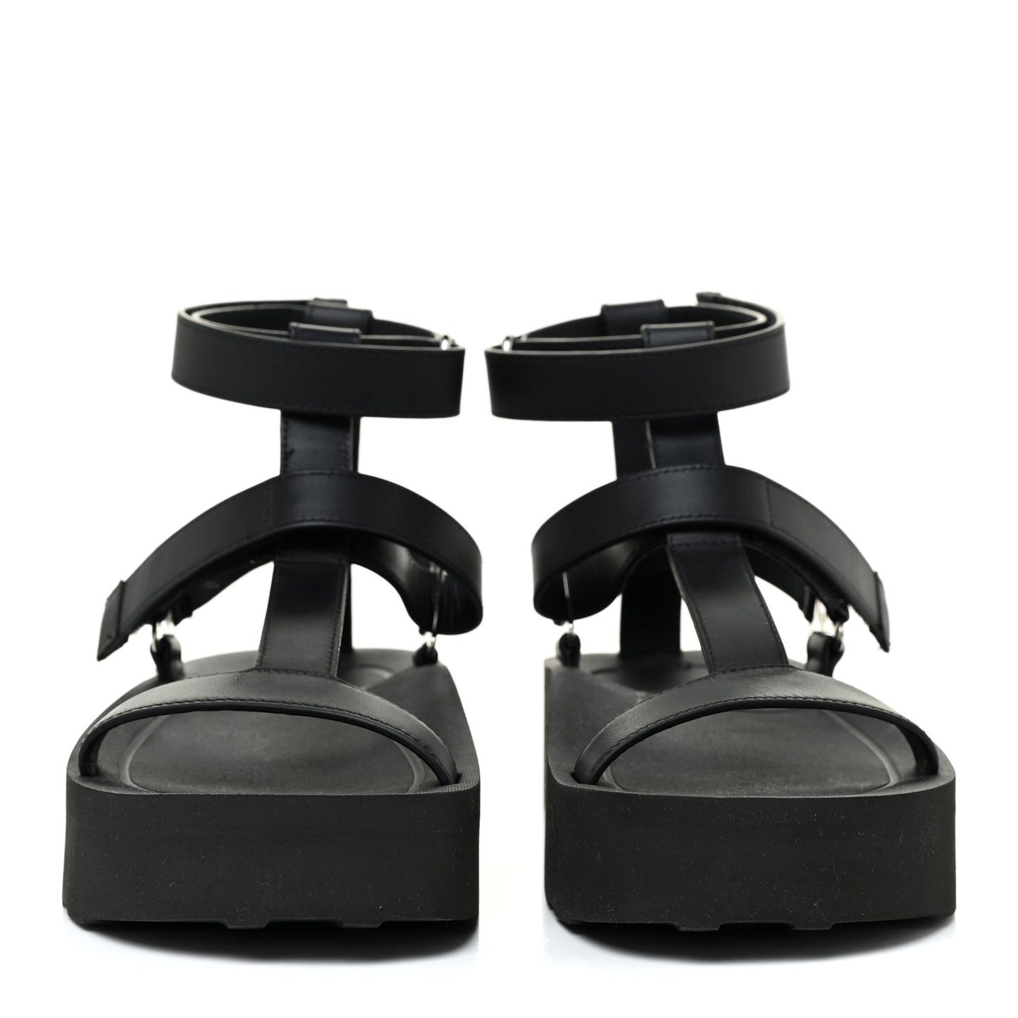 Calfskin Womens Enid Sandals 37 Black