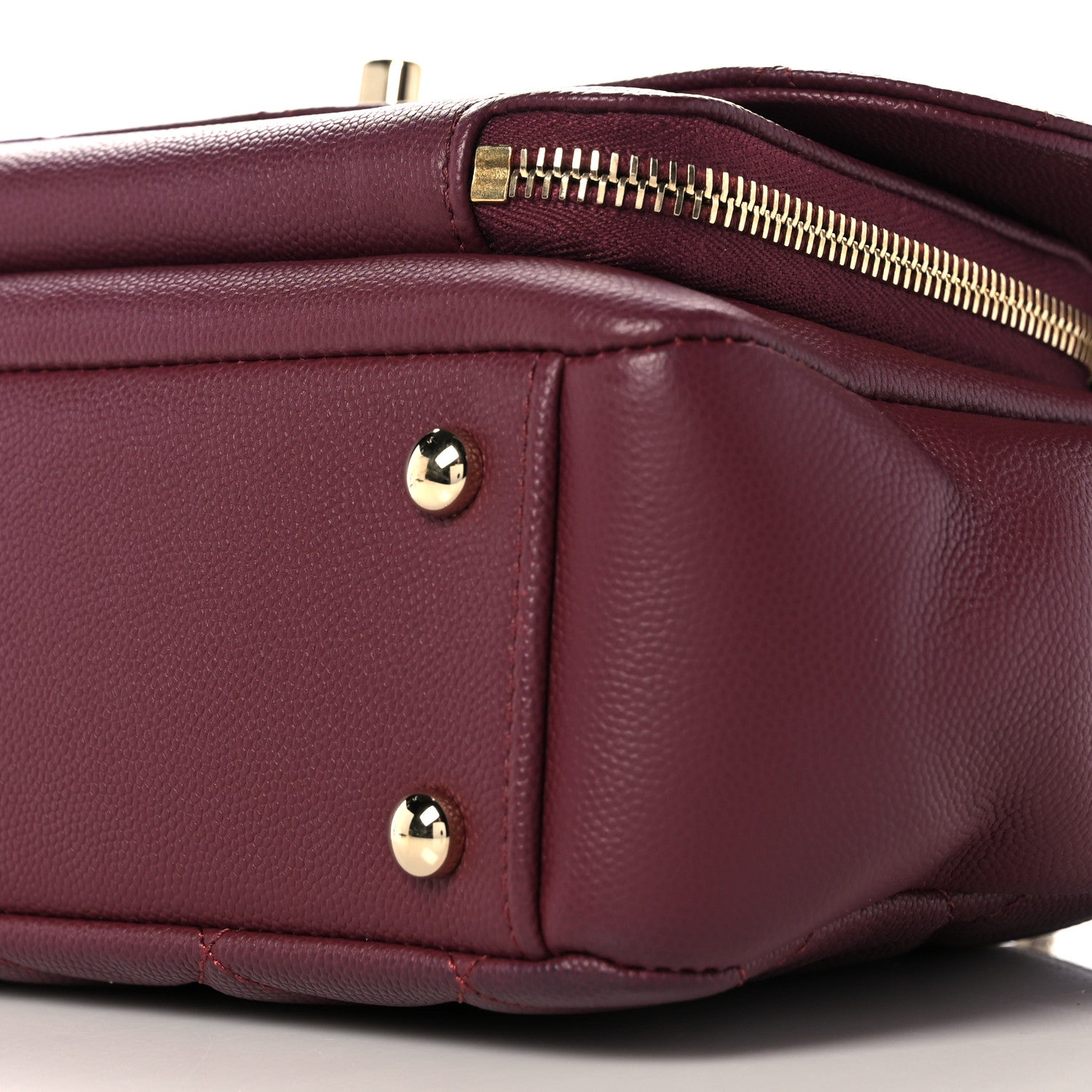 Chanel Caviar Quilted Medium Business Affinity Flap Burgundy 10 of 10