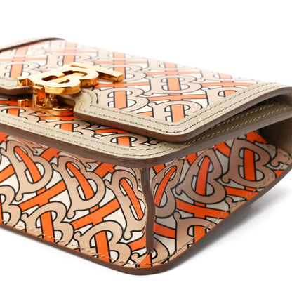 Burberry Calfskin Monogram TB Bum Bag Bright Orange 9 of 10