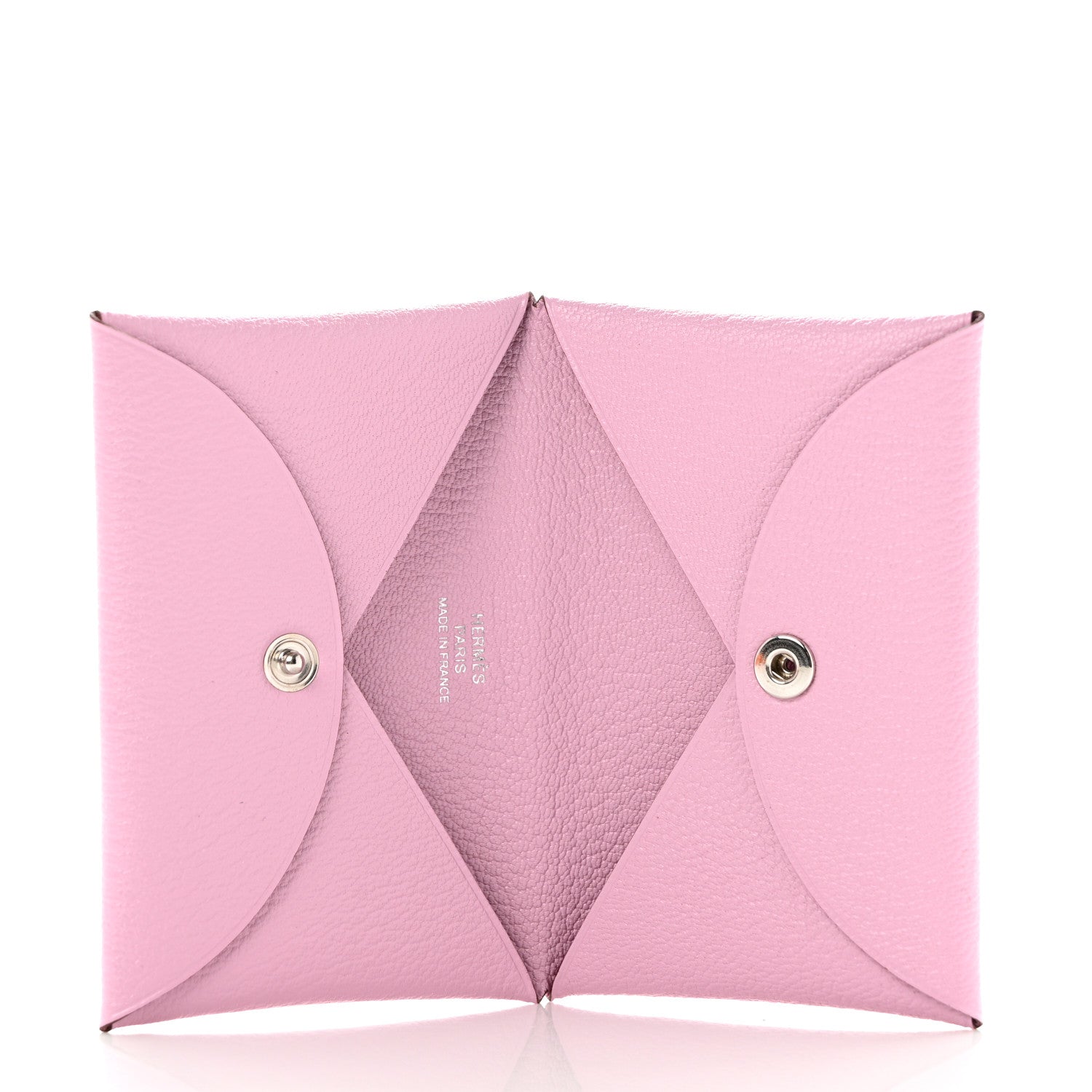Hermes Chevre Mysore Calvi Card Case Mauve Sylvestre 6 of 8