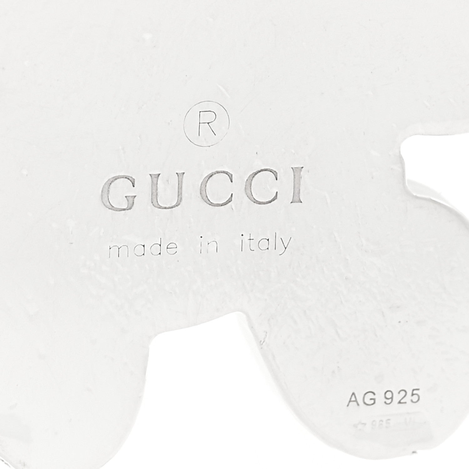Gucci Sterling Silver Teddybear Key Chain 4 of 5