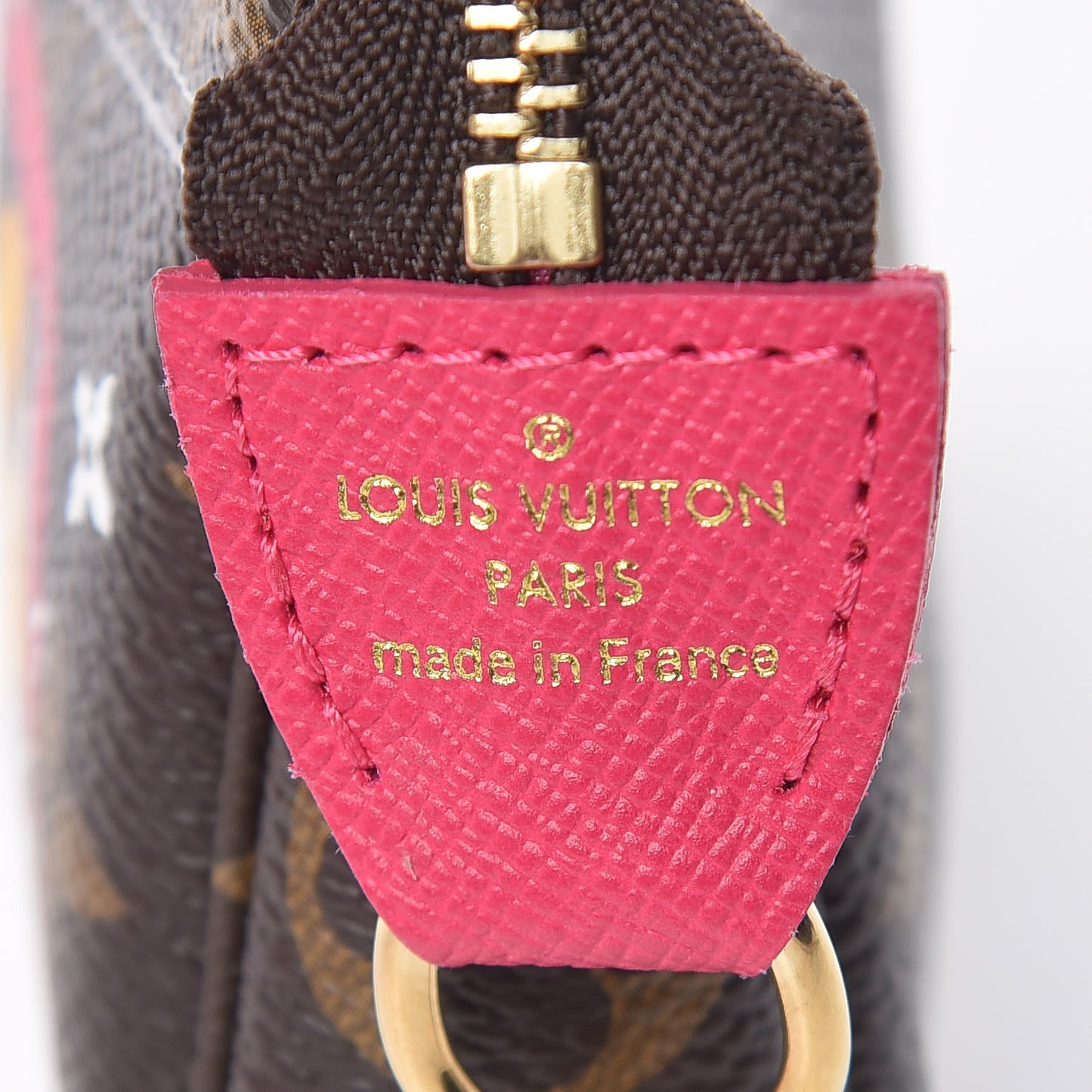 Monogram 2019 Christmas Animation Mini Courchevel Pochette Accessories Fuchsia