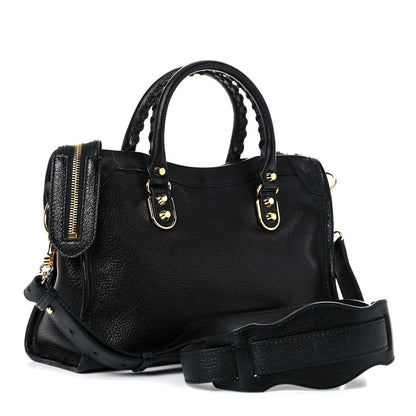 Balenciaga Chevre Gold Metallic Edge Hardware S City Black 3 of 12