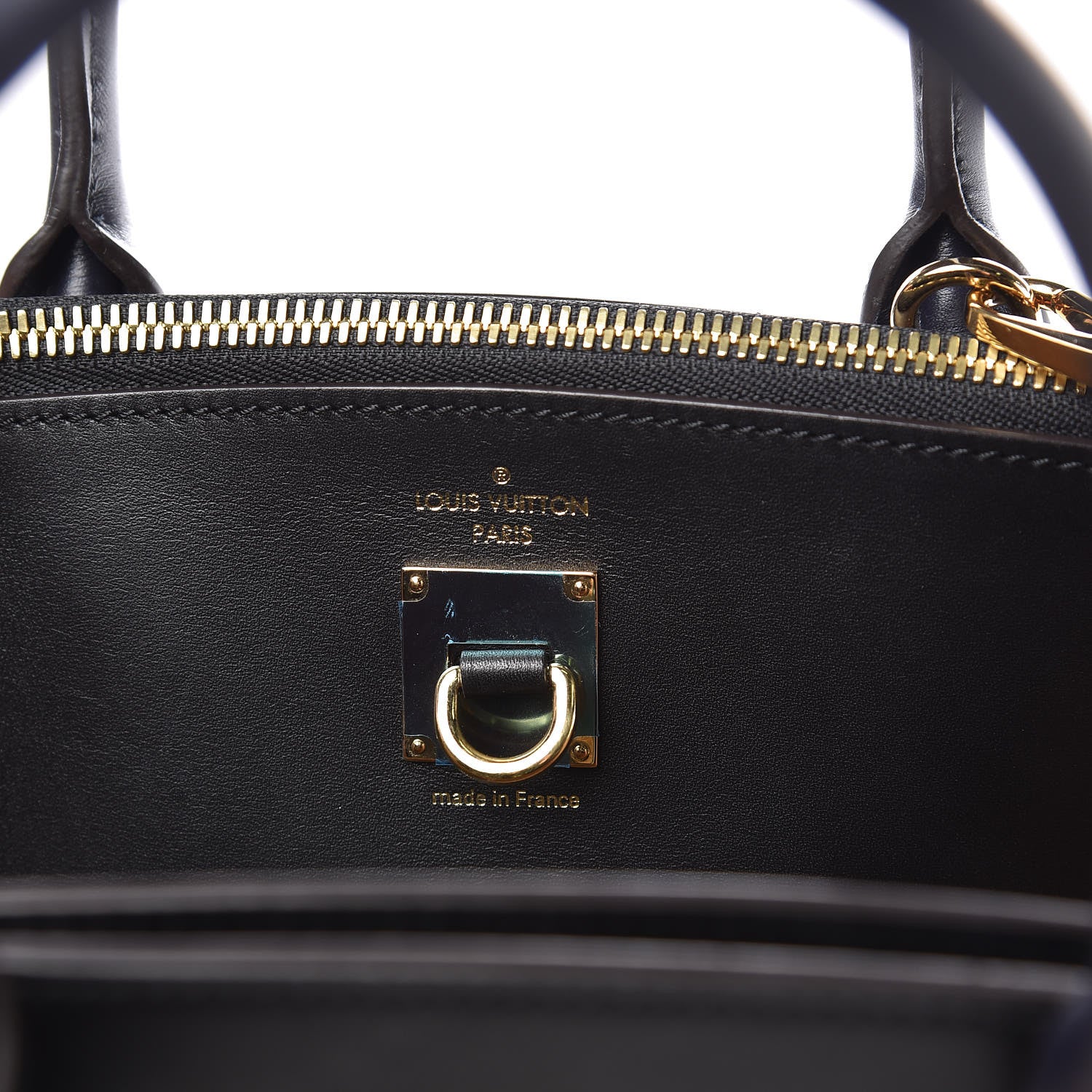 Louis Vuitton Calfskin City Steamer MM Vanilla Black 6 of 8